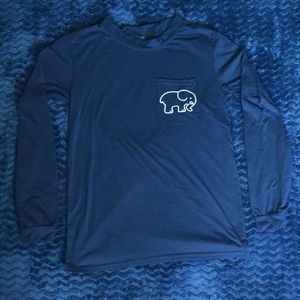 IVORY ELLA navy blue long sleeve shirt